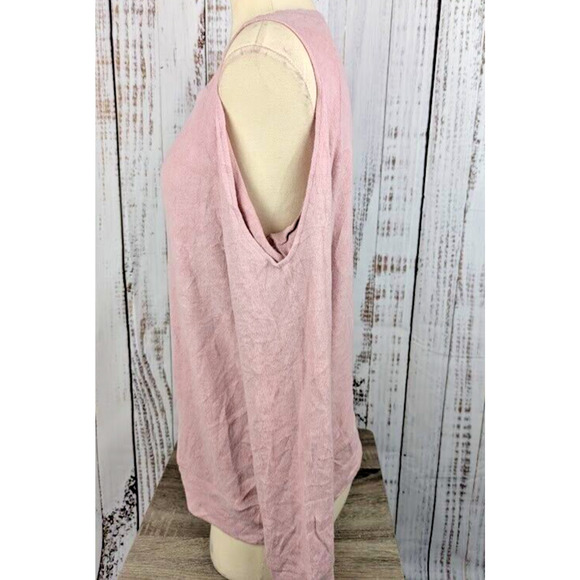 Hippie Rose Juniors' Cold-Shoulder Cozy Sweatshirt Pink Size XL - Picture 3 of 5